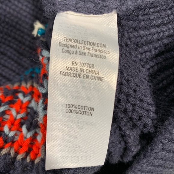 Tea Collection Blue Sweater Vest - Picture 7 of 9